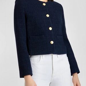 Classic Navy Blazer with Gold Buttons